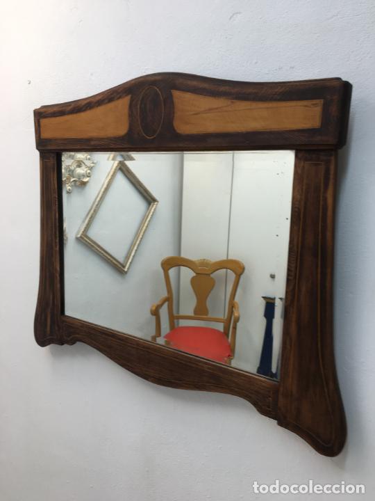 Antig&uuml;edades: ANTIGUO ESPEJO - FORMA RECTANGULAR - CRISTAL = 70,50 X 48,50 CMS. - DECAPADO - Foto 2