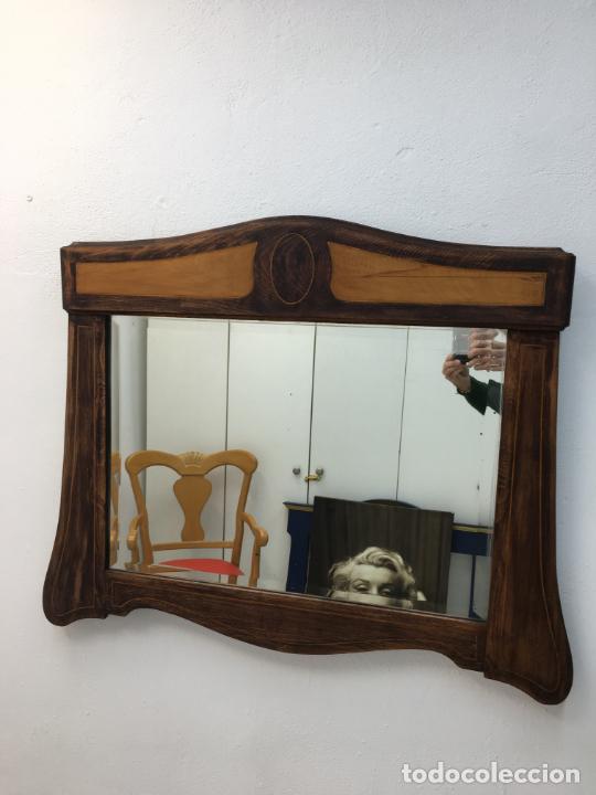 Antig&uuml;edades: ANTIGUO ESPEJO - FORMA RECTANGULAR - CRISTAL = 70,50 X 48,50 CMS. - DECAPADO - Foto 10