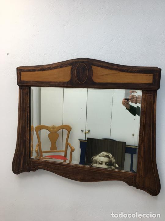 Antig&uuml;edades: ANTIGUO ESPEJO - FORMA RECTANGULAR - CRISTAL = 70,50 X 48,50 CMS. - DECAPADO - Foto 15