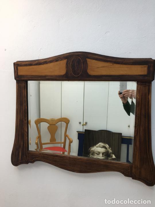 Antig&uuml;edades: ANTIGUO ESPEJO - FORMA RECTANGULAR - CRISTAL = 70,50 X 48,50 CMS. - DECAPADO - Foto 1