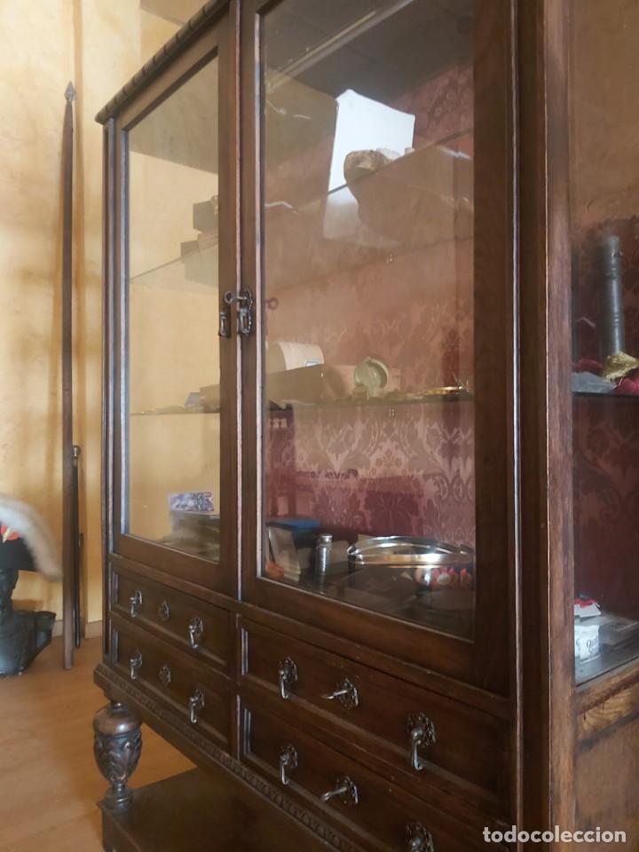 Antig&uuml;edades: VITRINA ANTIGUA 180 cm - Foto 5