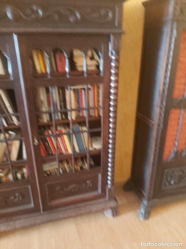 Antig&uuml;edades: VITRINA LIBRERIA ANTIGUA - Foto 7