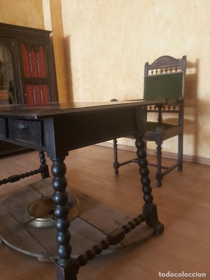 Antig&uuml;edades: DESPACHO ANTIGUO NOGAL XIX - Foto 17