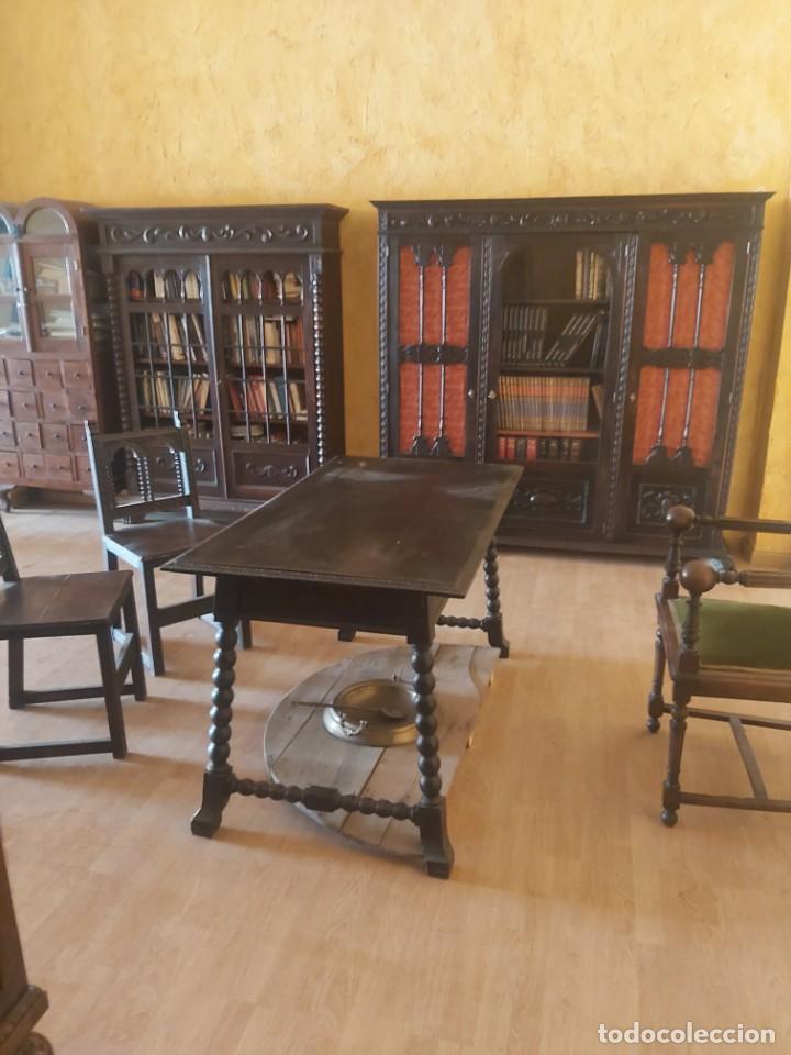 Antig&uuml;edades: DESPACHO ANTIGUO NOGAL XIX - Foto 19