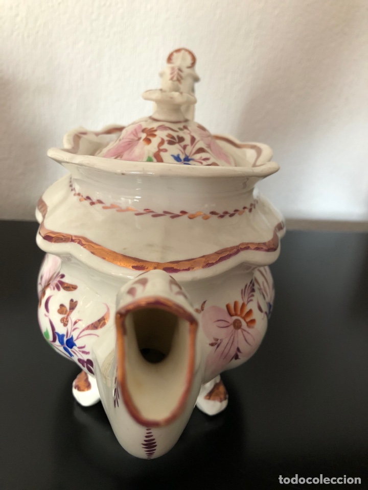 Antig&uuml;edades: Tetera de Bristol. 18 cm de altura - Foto 3