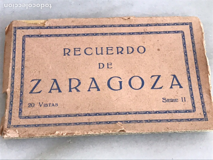 Antig&uuml;edades: Despegable de postales Zaragoza 14.5x9cm Ref C2 - Foto 1