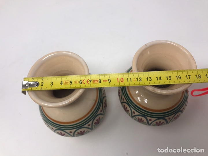 Antig&uuml;edades: Juego 2 jarrones ceramica - Foto 4