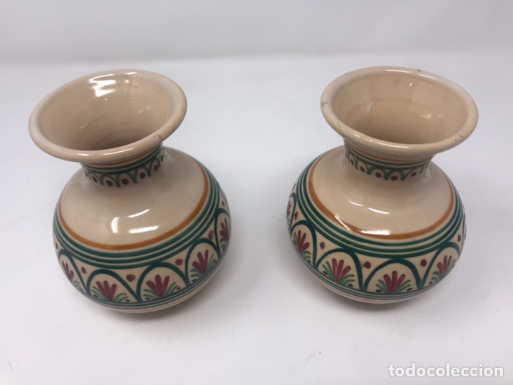 Antig&uuml;edades: Juego 2 jarrones ceramica - Foto 1