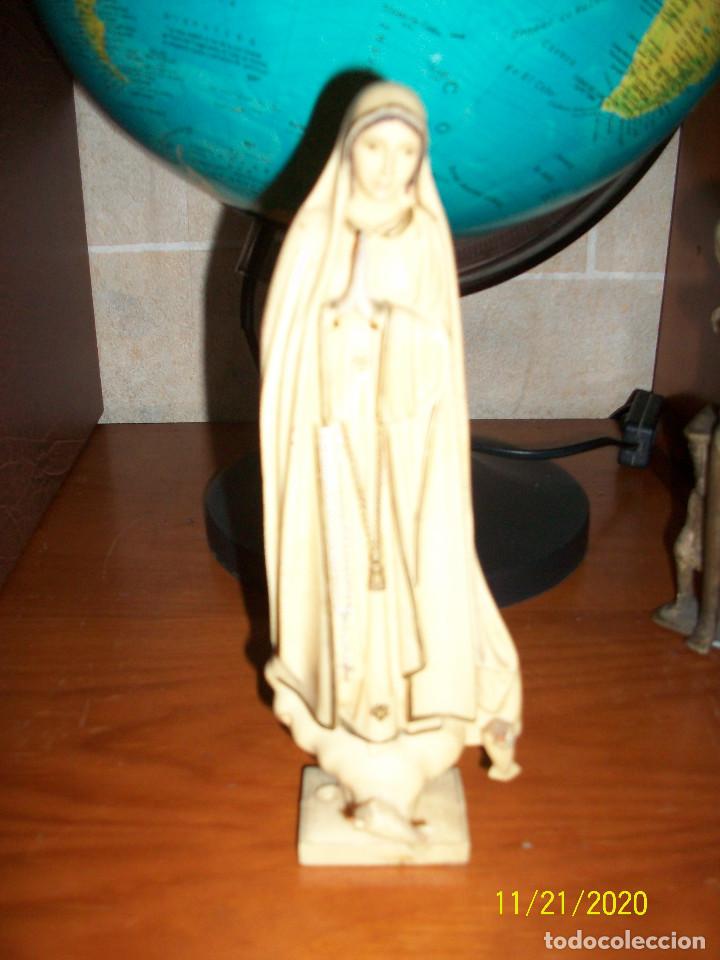 Antig&uuml;edades: ESCULTURA DE LA VIRGEN DE FATIMA - Foto 1