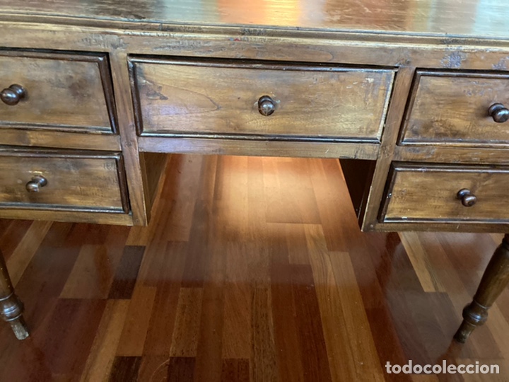 Antig&uuml;edades: Mesa escritorio- 5 cajones - Foto 2