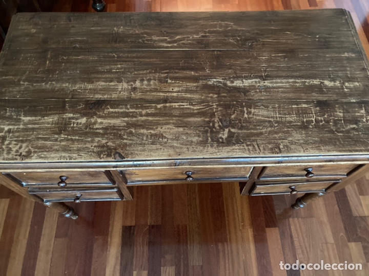Antig&uuml;edades: Mesa escritorio- 5 cajones - Foto 10