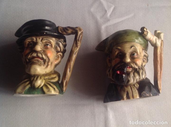 Antig&uuml;edades: JARRAS FORMA DE BUSTO Y CARA. - Foto 1