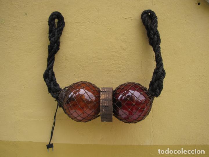 Antig&uuml;edades: L&aacute;mpara estilo marinero boya de Barco. Funciona - Foto 2