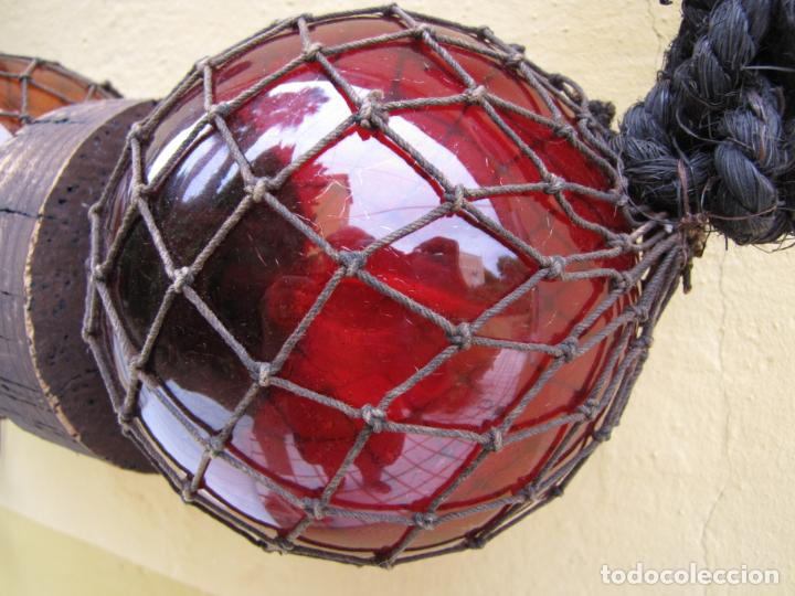 Antig&uuml;edades: L&aacute;mpara estilo marinero boya de Barco. Funciona - Foto 3