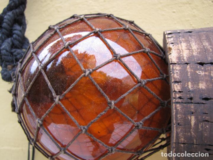 Antig&uuml;edades: L&aacute;mpara estilo marinero boya de Barco. Funciona - Foto 6