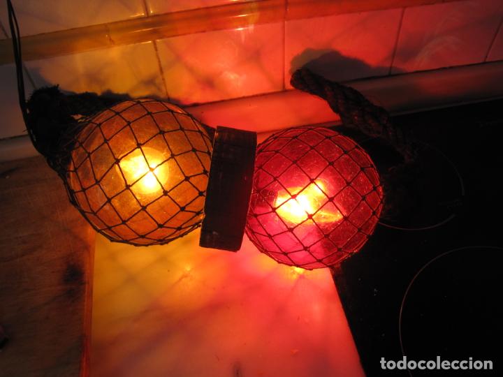 Antig&uuml;edades: L&aacute;mpara estilo marinero boya de Barco. Funciona - Foto 11