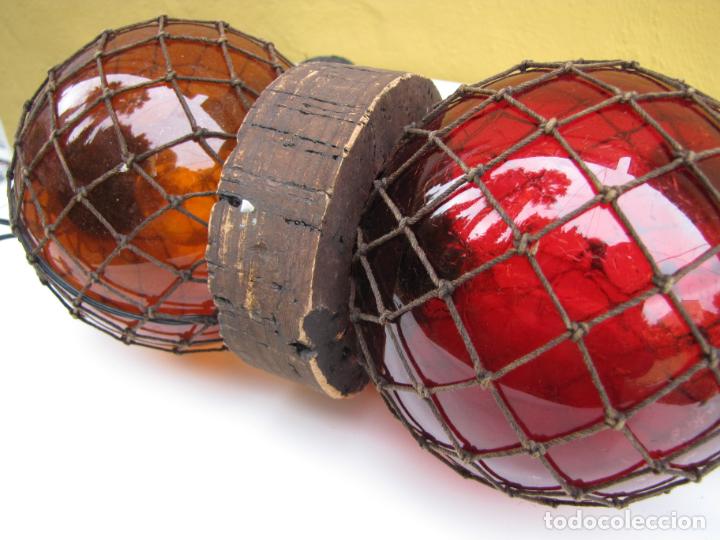Antig&uuml;edades: L&aacute;mpara estilo marinero boya de Barco. Funciona - Foto 14