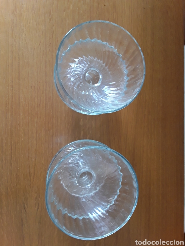 Antig&uuml;edades: 4 COPAS DE CRISTAL PARA POSTRES - Foto 2