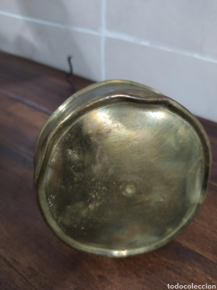 Antig&uuml;edades: Antiguo candil de bronce l&aacute;mpara de aceite - Foto 5
