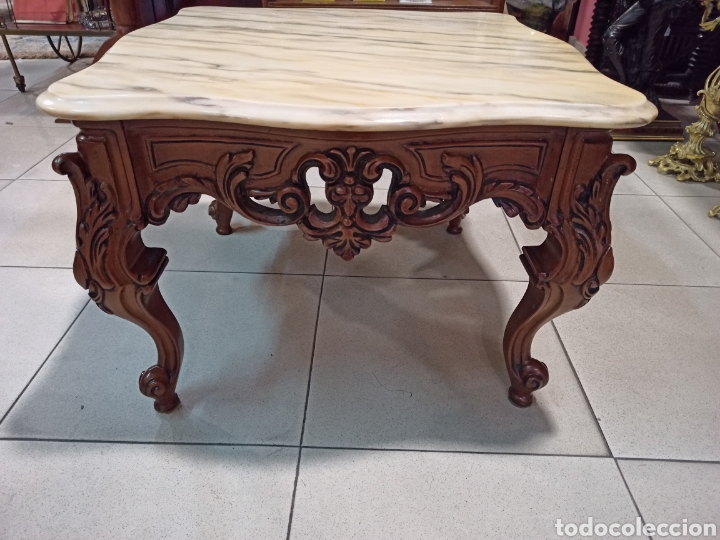 Antig&uuml;edades: Mesa auxiliar de centro. M&aacute;rmol REF-615 - Foto 2