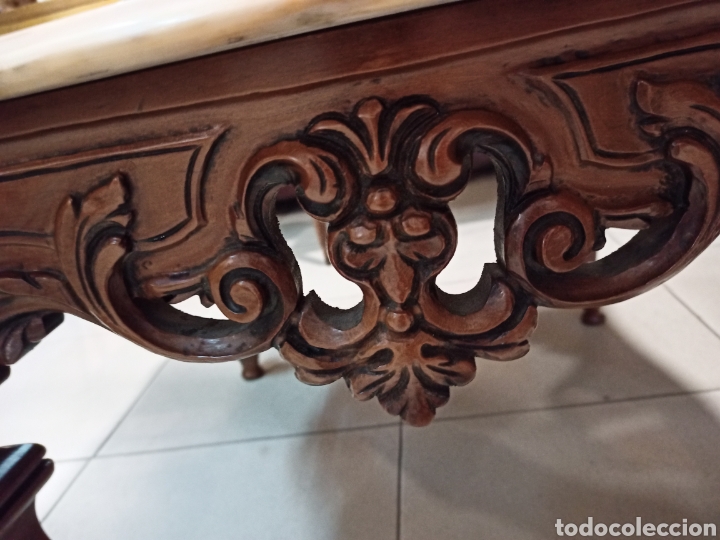 Antig&uuml;edades: Mesa auxiliar de centro. M&aacute;rmol REF-615 - Foto 4
