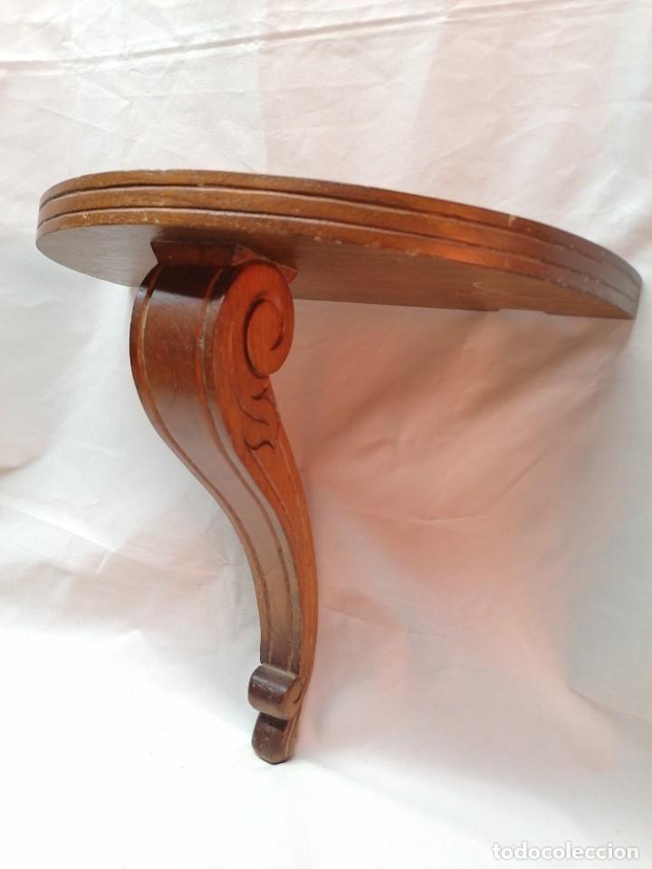 Antigüedades: Antiguo mensula curva en madera - Foto 5 - 226451411
