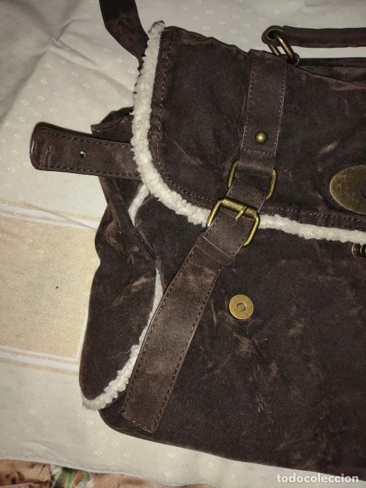 Antig&uuml;edades: Bolso malet&iacute;n de antelina - Foto 6