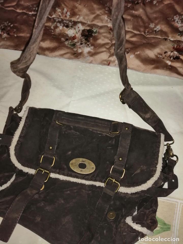 Antig&uuml;edades: Bolso malet&iacute;n de antelina - Foto 13