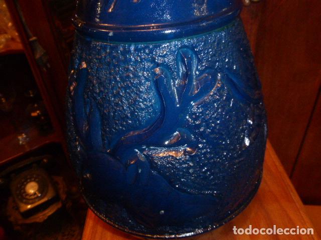 Antig&uuml;edades: JARRA DE ONIX EN COLOR AZUL - Foto 3