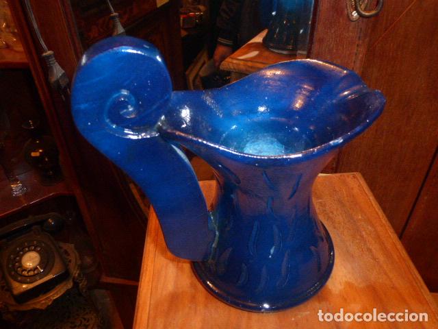 Antig&uuml;edades: JARRA DE ONIX EN COLOR AZUL - Foto 5