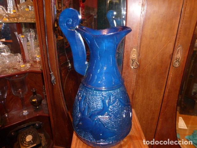Antig&uuml;edades: JARRA DE ONIX EN COLOR AZUL - Foto 1