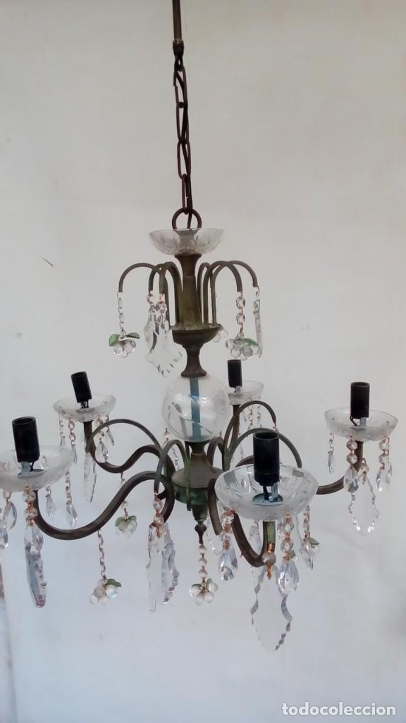 Antig&uuml;edades: lampara de techo- - Foto 2