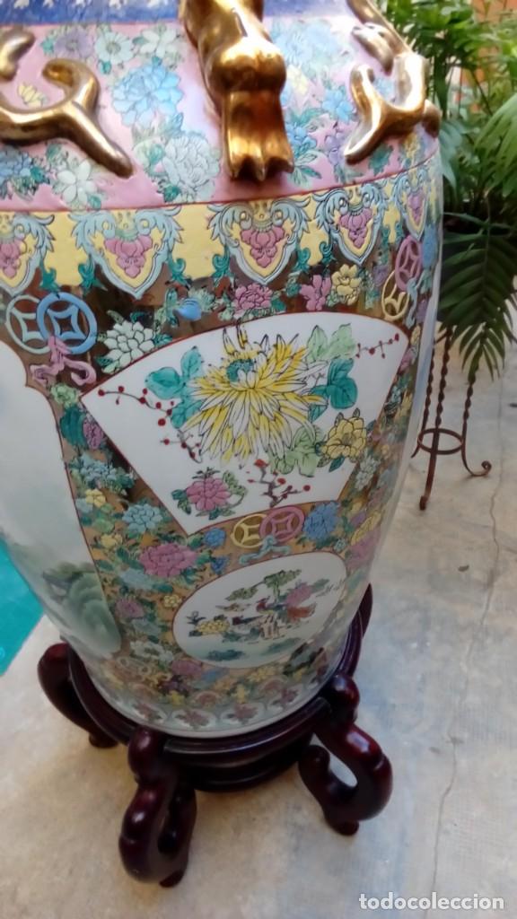 Antig&uuml;edades: jarron oriental -gran tama&ntilde;o- - Foto 5