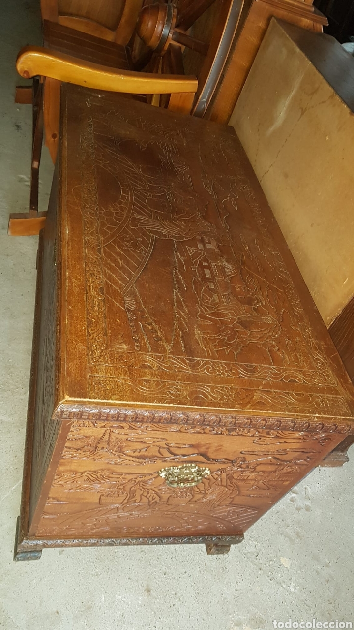 Antig&uuml;edades: Ba&uacute;l en muy buen estado - Foto 3