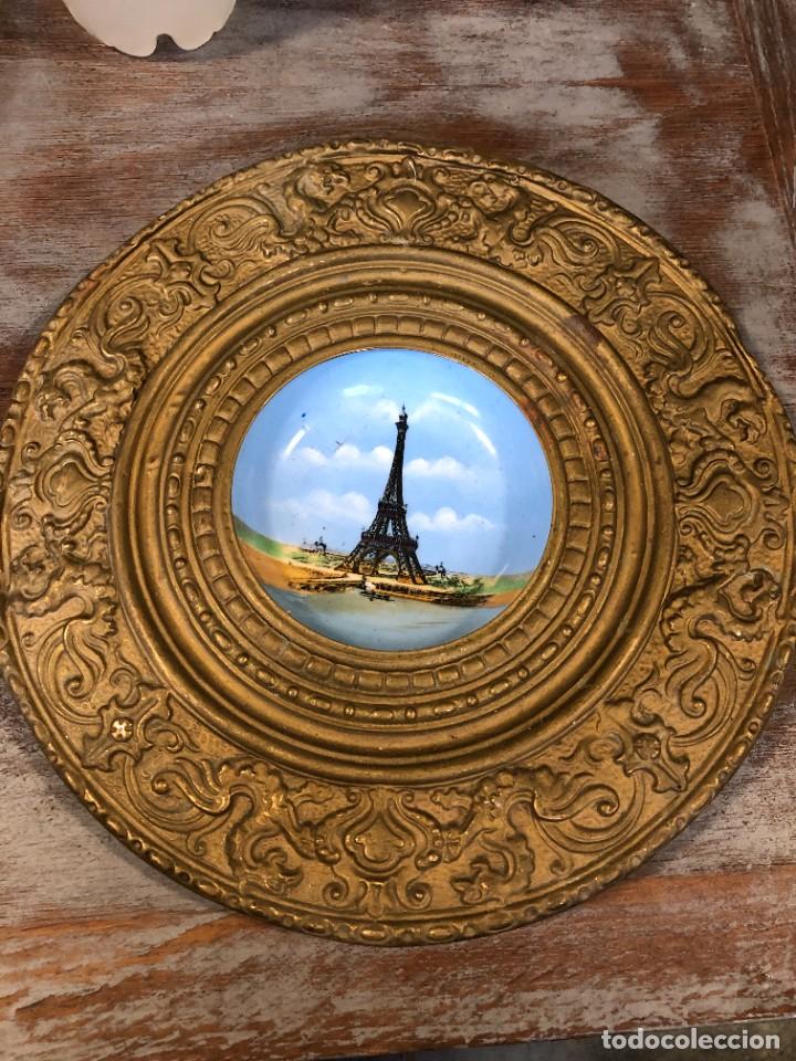 Antig&uuml;edades: PLATO EXPOSICION UNIVERSAL PARIS 1889 TORRE EIFFEL - Foto 1