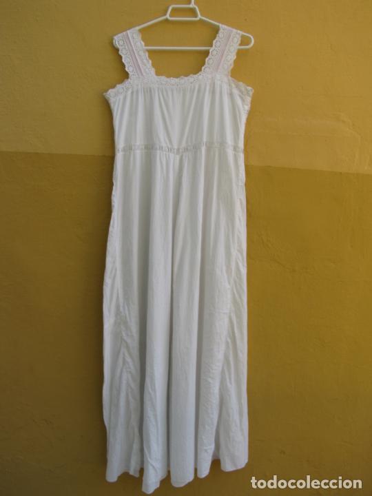 Antig&uuml;edades: 9.- Camis&oacute;n de algod&oacute;n ajuar - Foto 8