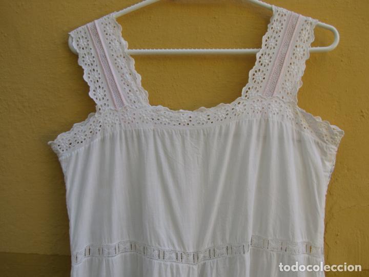 Antig&uuml;edades: 9.- Camis&oacute;n de algod&oacute;n ajuar - Foto 9