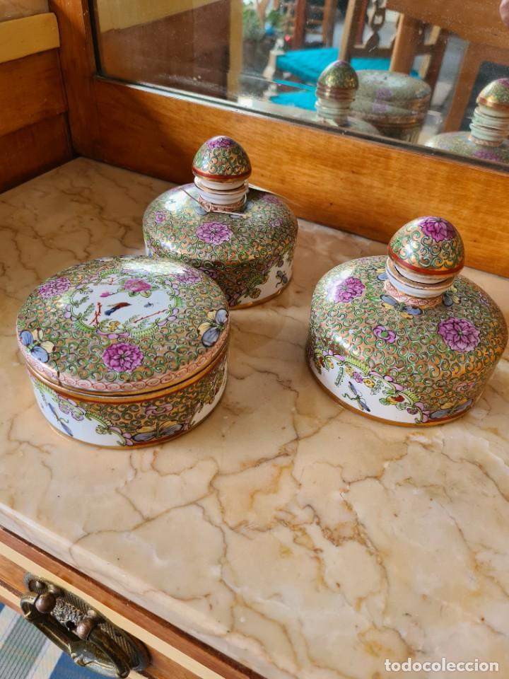 Antig&uuml;edades: Juego de tocador estilo oriental - Foto 1