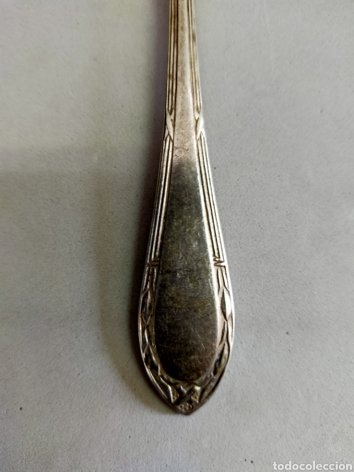 Antig&uuml;edades: TENEDOR DE METAL PLATEADO - Foto 4
