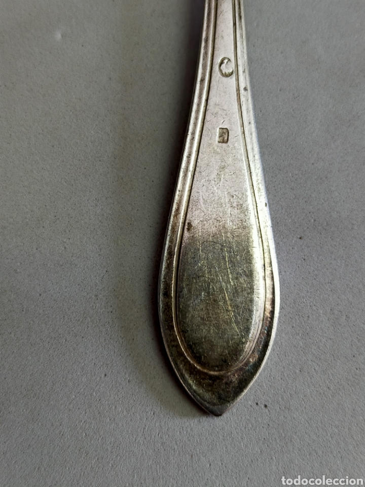 Antig&uuml;edades: TENEDOR DE METAL PLATEADO - Foto 10