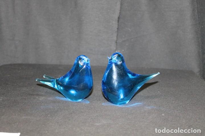 Antig&uuml;edades: MURANO PAREJA DE P&Aacute;JAROS - Foto 1