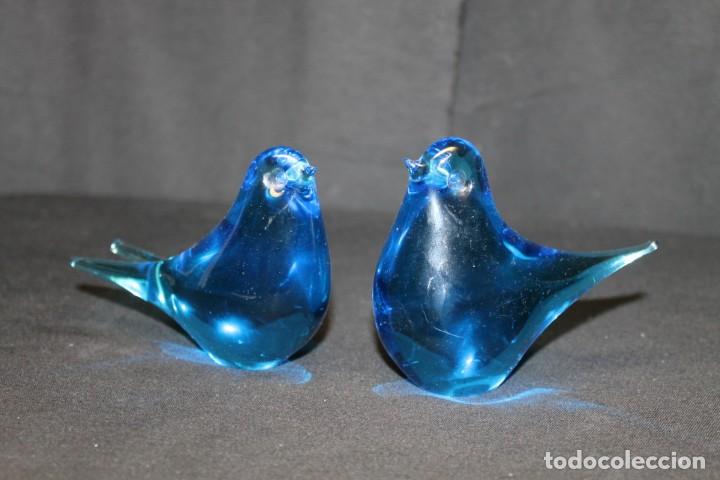 Antig&uuml;edades: MURANO PAREJA DE P&Aacute;JAROS - Foto 2