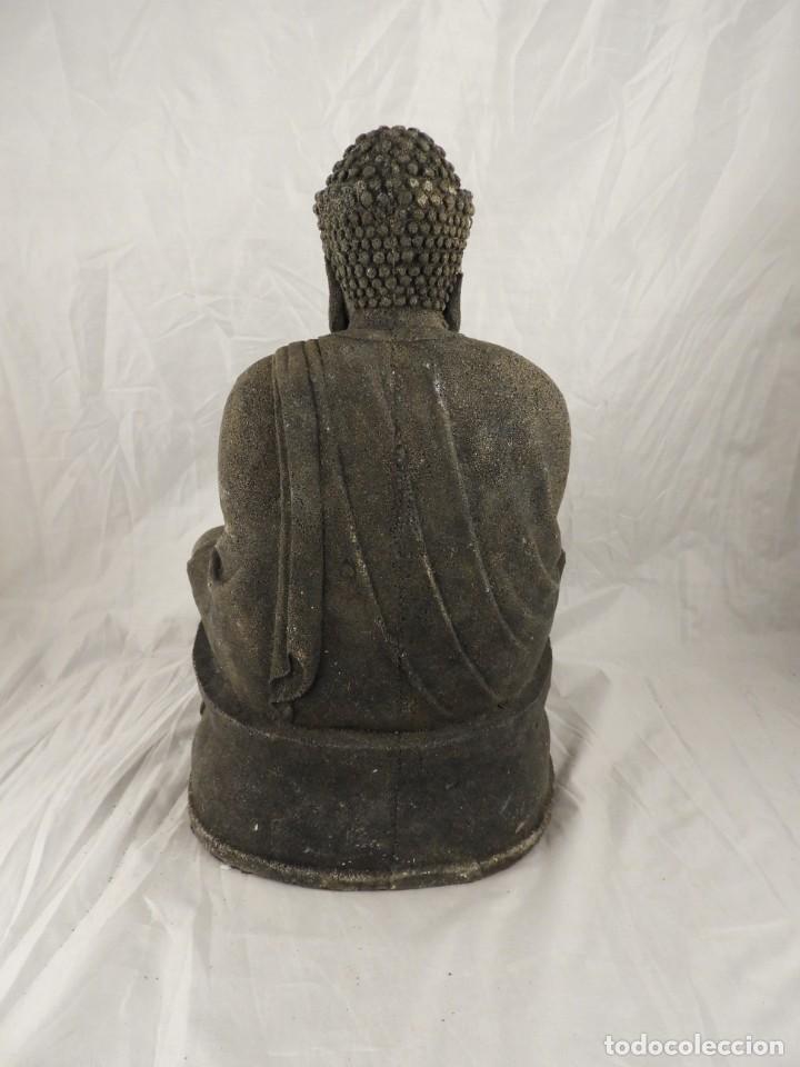 Antig&uuml;edades: FIGURA DE BUDA DE PIEDRA 31 CM - Foto 4