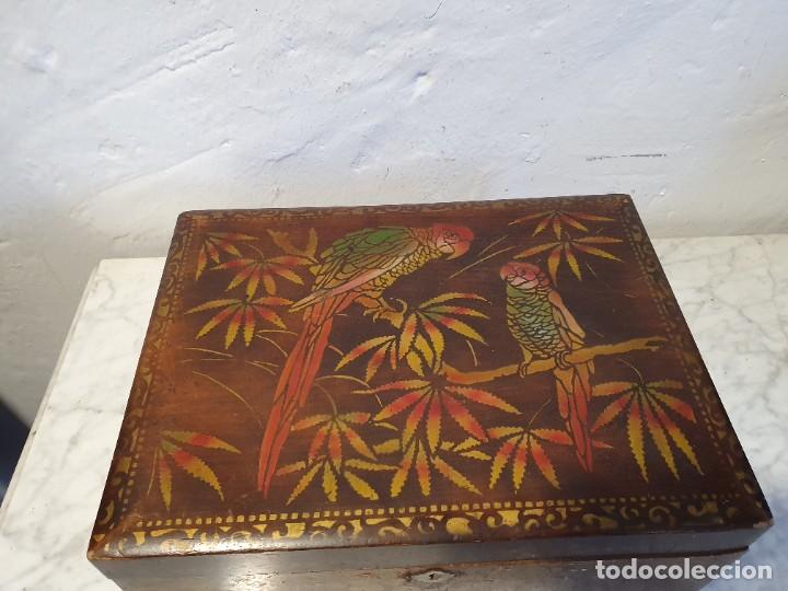 Antig&uuml;edades: -CAJA JOYERO DECORADO - Foto 2