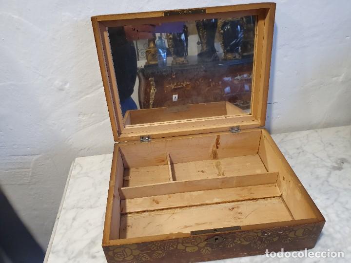 Antig&uuml;edades: -CAJA JOYERO DECORADO - Foto 4