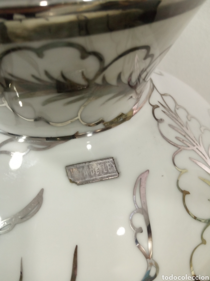 Antig&uuml;edades: Jarr&oacute;n Porcelana y Plata de Ley. - Foto 2