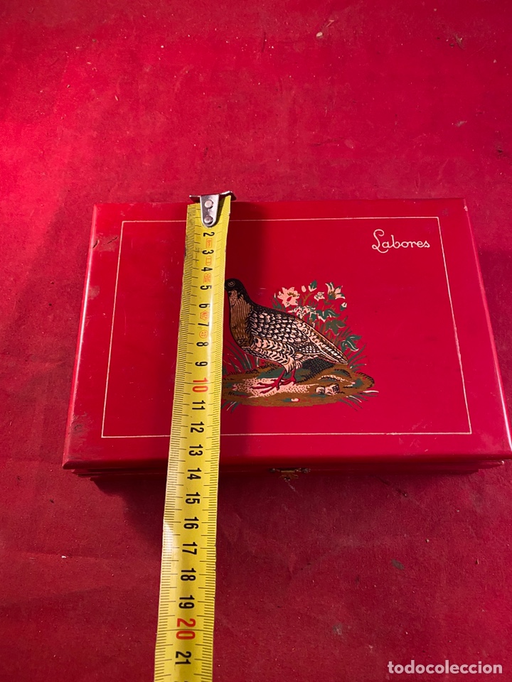 Antig&uuml;edades: Caja madera sabores roja - Foto 5