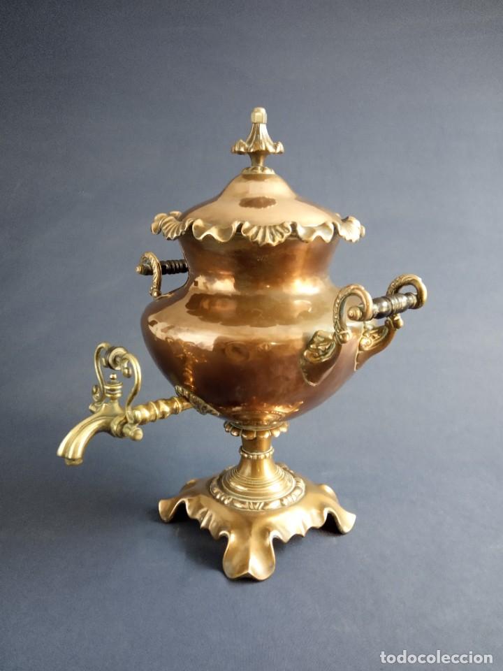 Antig&uuml;edades: Antiguo samovar ingl&eacute;s. - Foto 2