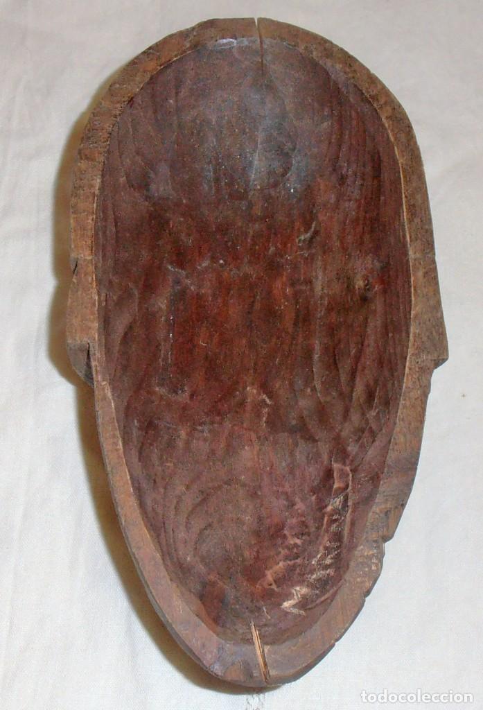 Antig&uuml;edades: CARA DE HOMBRE DE MADERA, CARETA DE MADERA - Foto 2