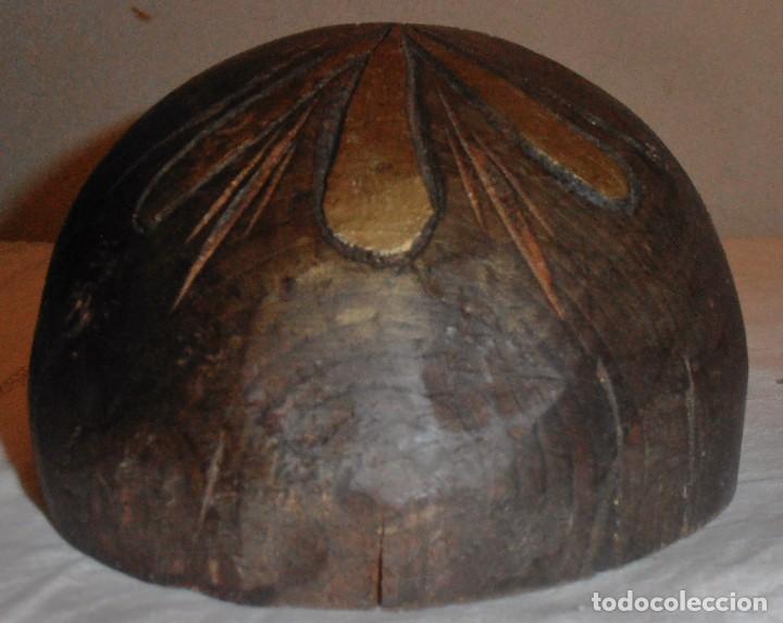 Antig&uuml;edades: CARA DE HOMBRE DE MADERA, CARETA DE MADERA - Foto 4